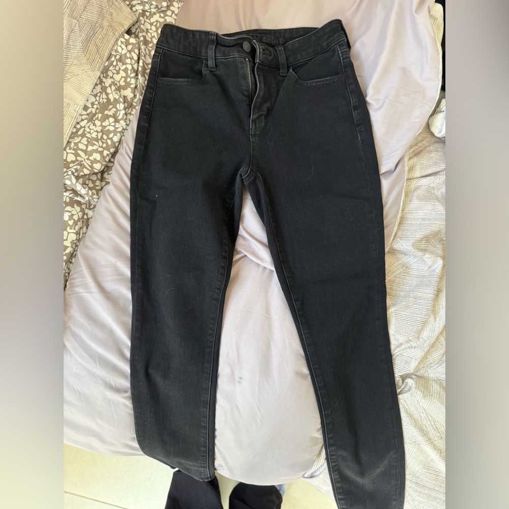 American Eagle Outfitters Black Ankle Jeans